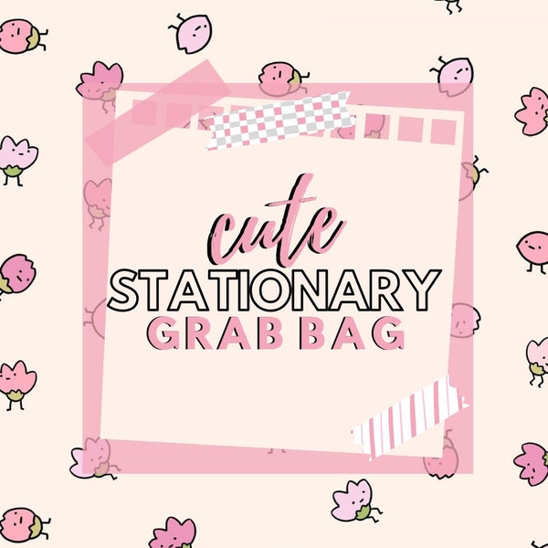 Cute Kawaii Stationery Grab Bag for Bullet Journal Pen Pal Scrapbook