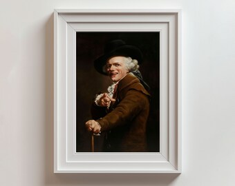 Joseph Ducreux France Autoportraits XVIIIe. Peinture fine, portraits d'hommes populaires, humour insolite, affiche, impression d'affiche de qualité, galerie d'art