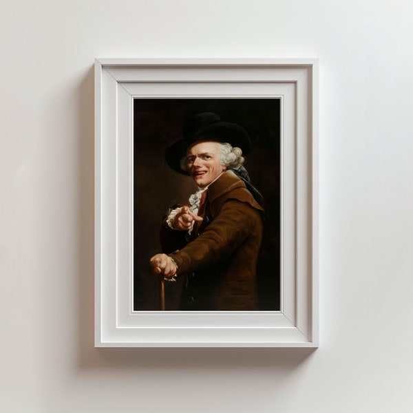 Joseph Ducreux France Autoportraits XVIIIe. Peinture fine, portraits d'hommes populaires, humour insolite, affiche, impression d'affiche de qualité, galerie d'art