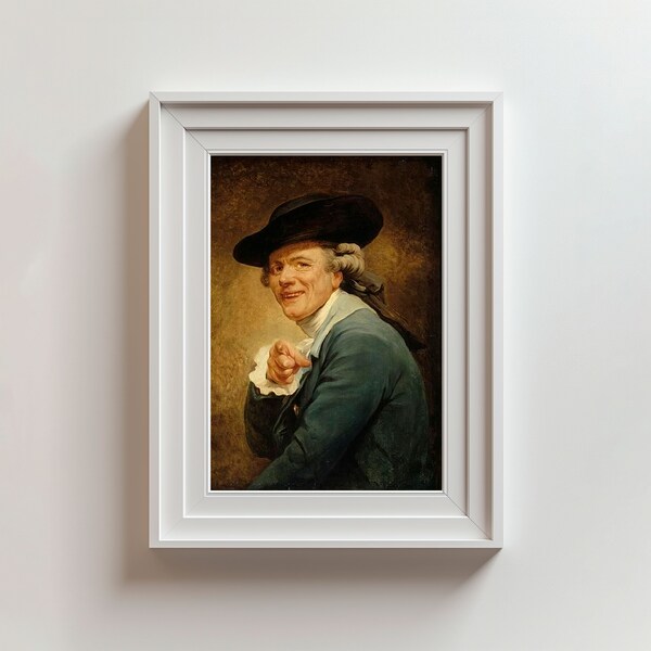 Joseph Ducreux Autoportraits France Tableau portrait beaux-arts du XVIIIe siècle Portraits masculins populaires Humour insolite Galerie d'art Impression d'affiches de qualité