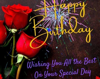 Animated Birthday Card: Festive Digital Greetings (MP4 Download)