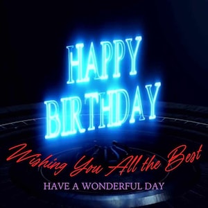 Happy Birthday, Birthday card, Happy birthday card, Digital download, Mp4 card, Animated card, Digital card, Children's birthday card