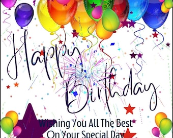 Animated Birthday Card: Festive Digital Greetings (MP4 Download)