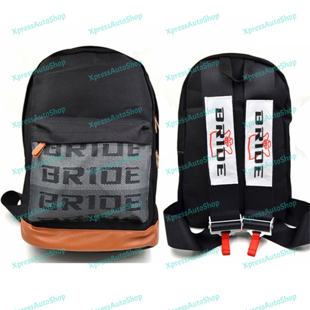 Red Racing Harness Adjustable Shoulder Straps – JDM Style, For Backpack Or Seat, Bride/Recaro Vibe