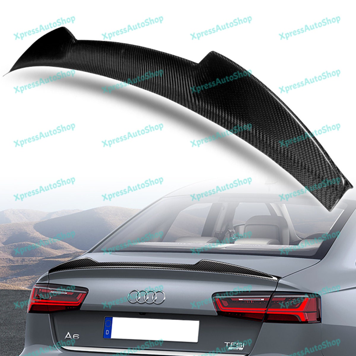 Für neue audi a6 avant c8 2013-2016 a6 allroad spoiler abs auto