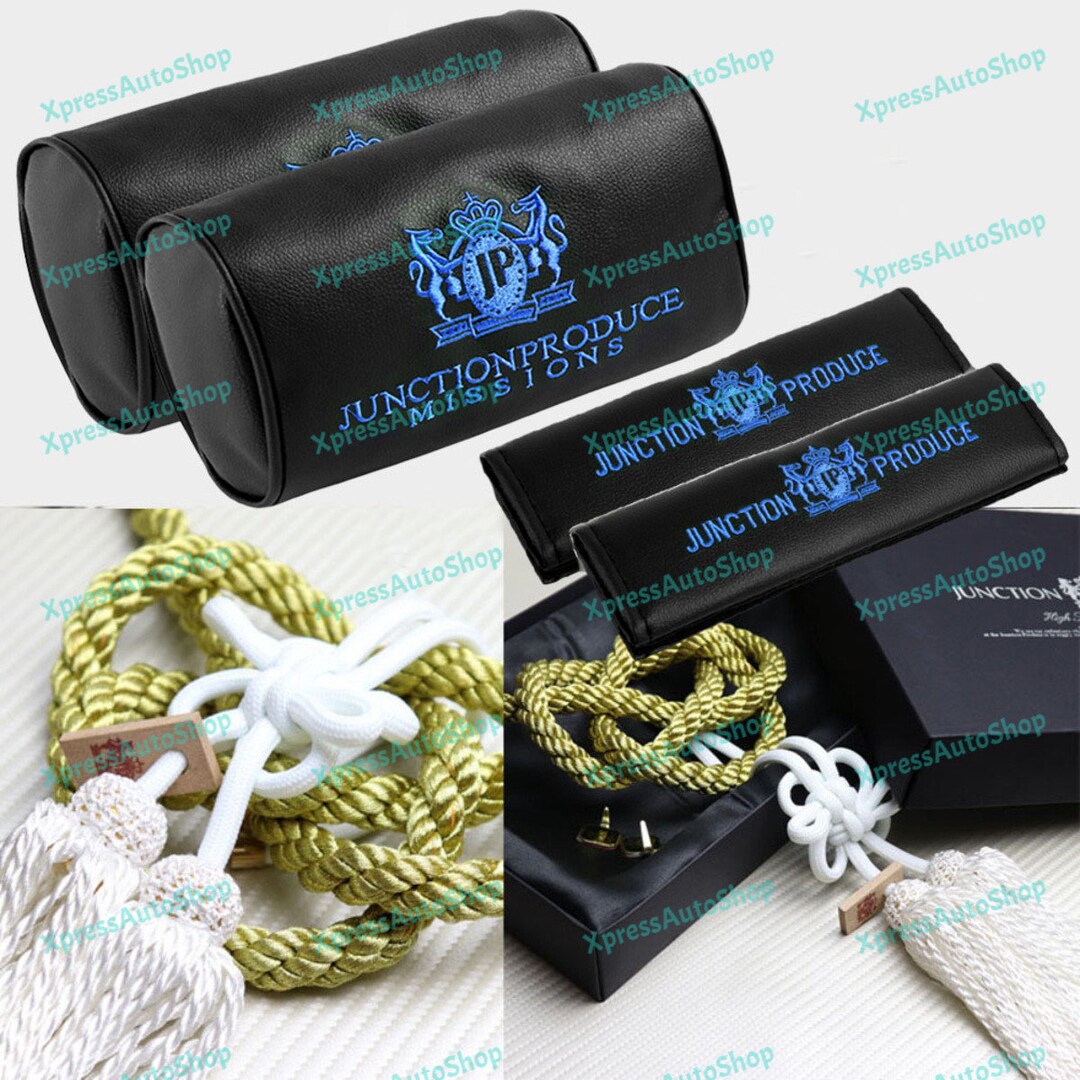 Junction Vip Pillows For Blue Embroidery JUNCTION PRODUCE VIP Car Neck Rest Pillow Headrest ...