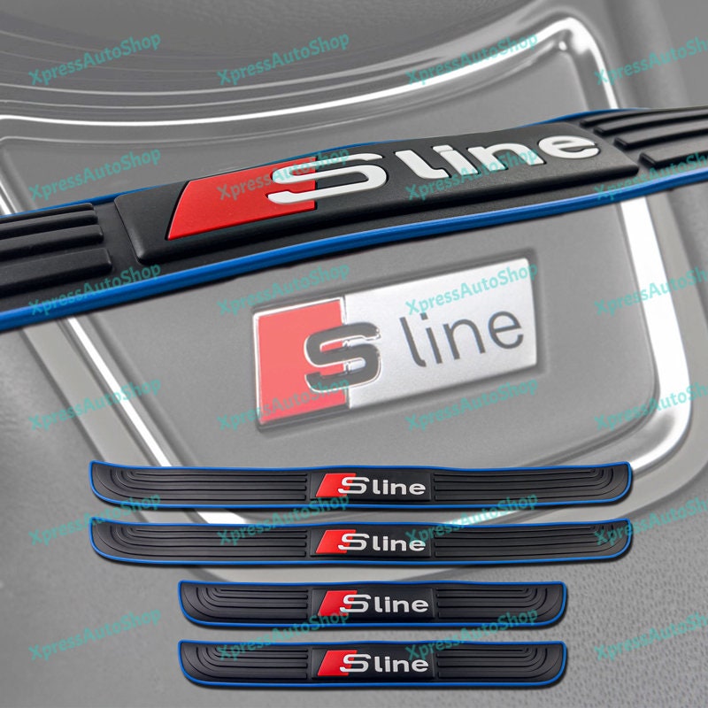 Audi Sline S line Emblem schwarz silber chrome in Sachsen