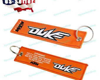 Motocross Motorcycle Embroidery Strap Key Ring For KTM DUKE Super Motor Accesory 