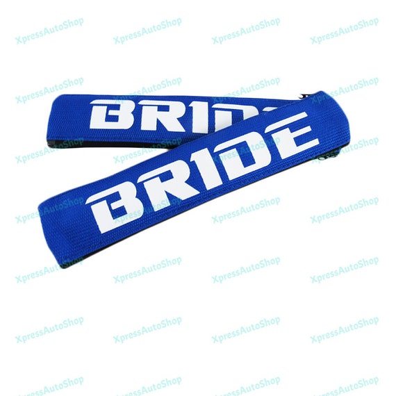 Buy JDM BRIDE New Soft Fabric Seat Belt Cover Shoulder Pads Fabric