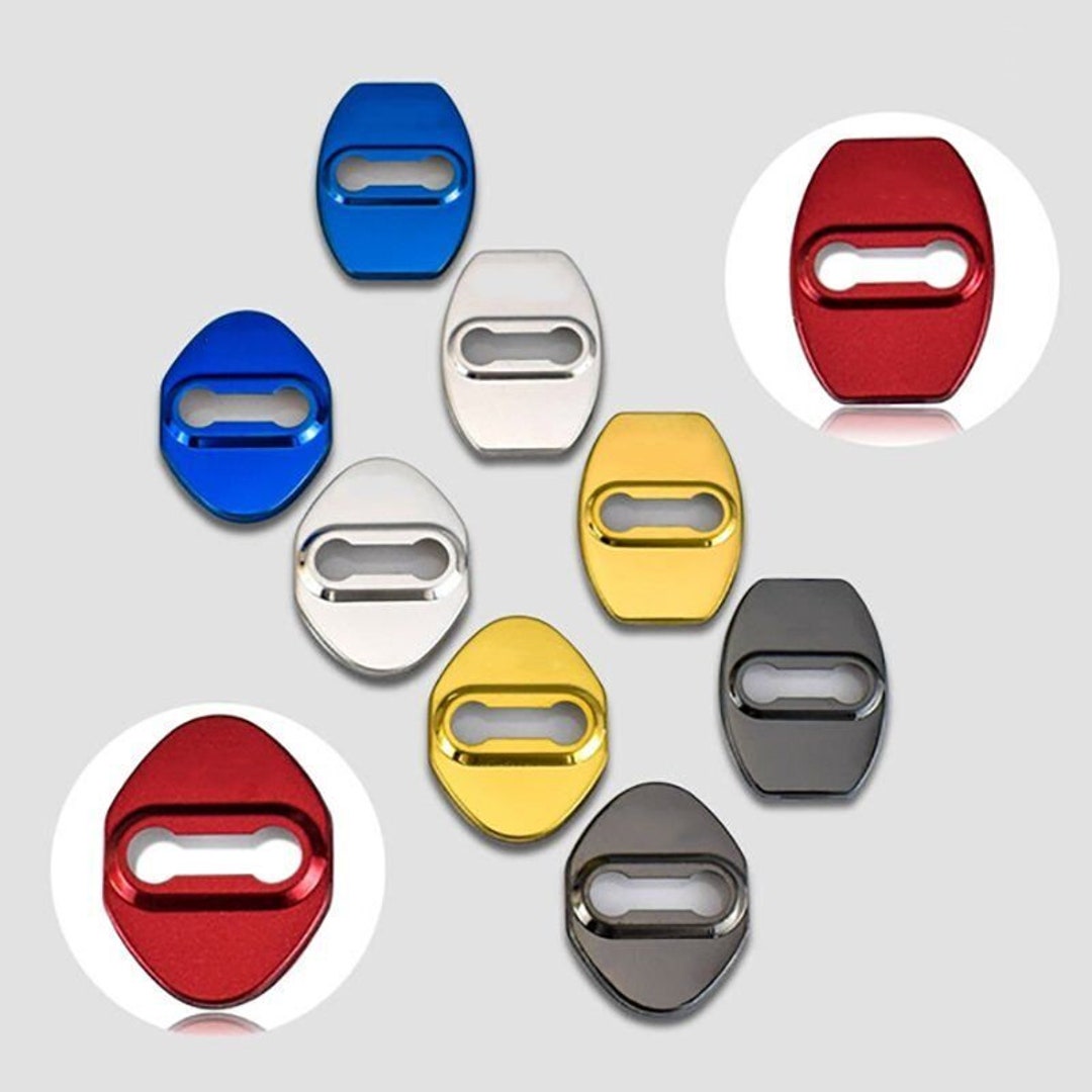 4PCS Stainless Steel Car Door Lock Cover Protective Striker for TOYOTA