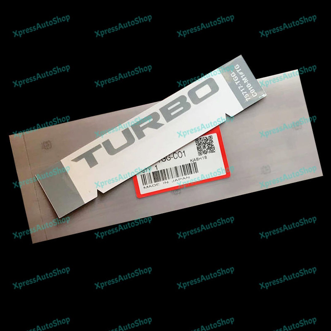 For Genuine Honda Cdm Turbo Window Decal Sticker Civic Type R Fk8 2016 ...