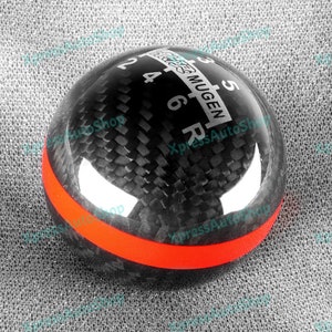 Mugen Real Carbon Fiber Shift knob for Honda CR-Z CIVIC ACCORD FA5 S2000 6 Speed