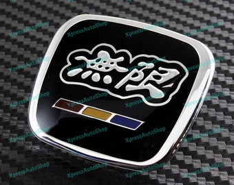 x1 black mugen steering wheel tb emblem for civic accord s2000 fa5 fd2 jdm