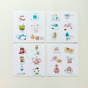 Kawaii Mini Art Prints | 4 x4 Art Print | Cute Art Prints | Pastel Art