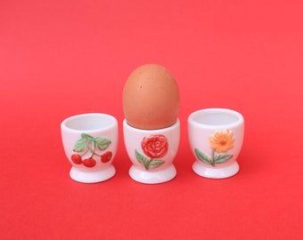 Lot De 4 Coquetiers En Porcelaine Gris Marbre - Diamètre 5 Cm - Lave-Vaisselle Safe - Design Élégant