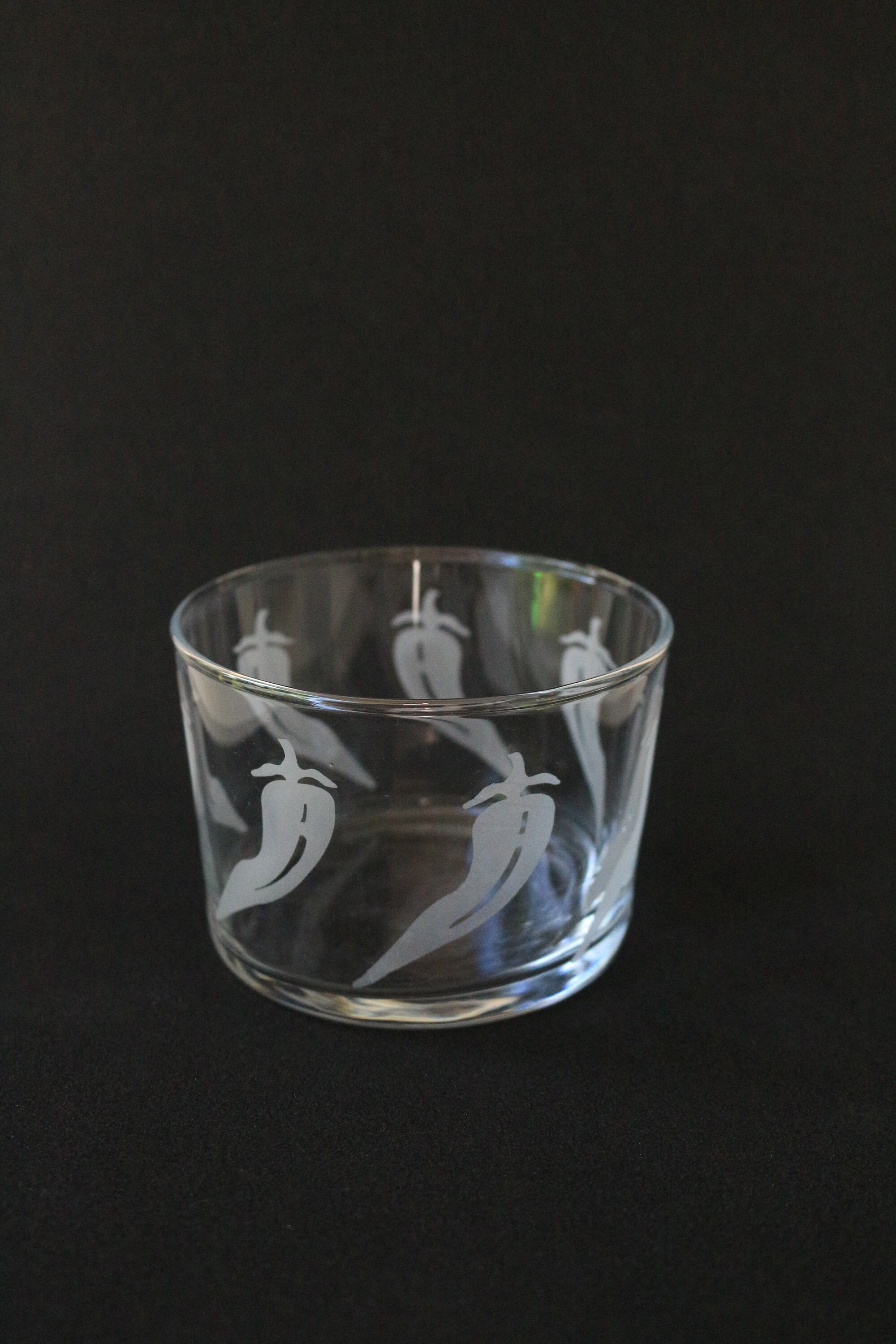 Lot de 3 Verre à Eau Motif Poivron
