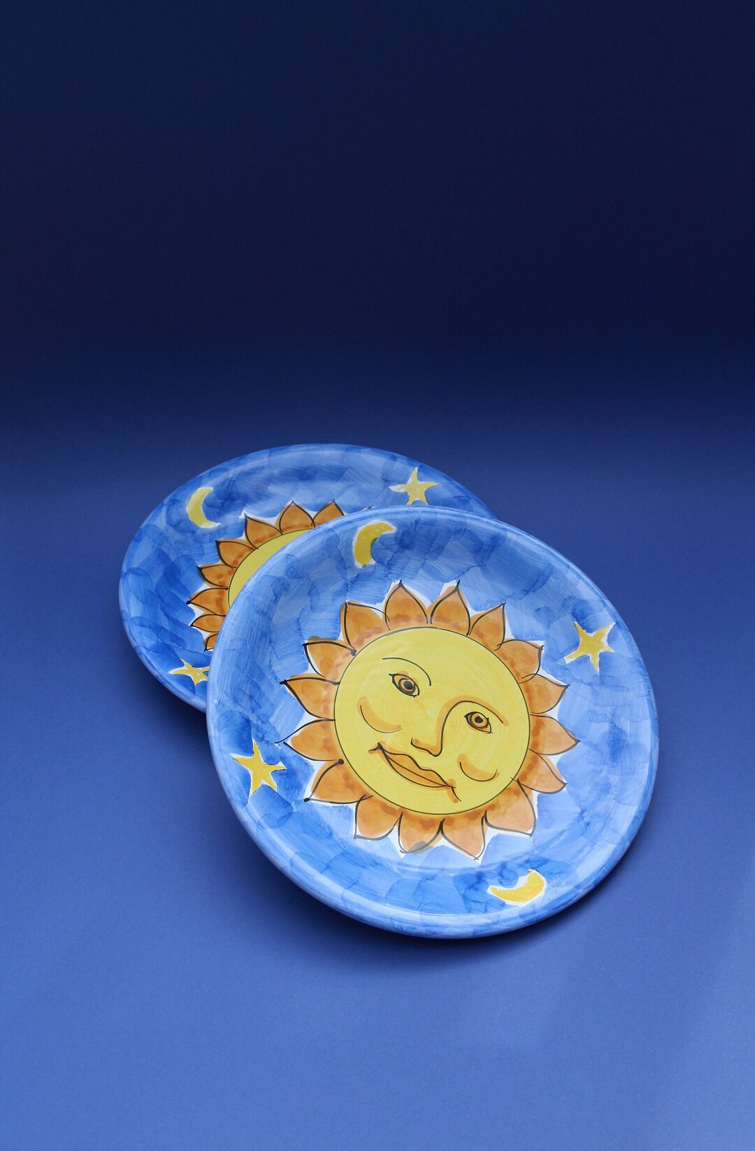 Set of 2 Sun Plates - Etsy