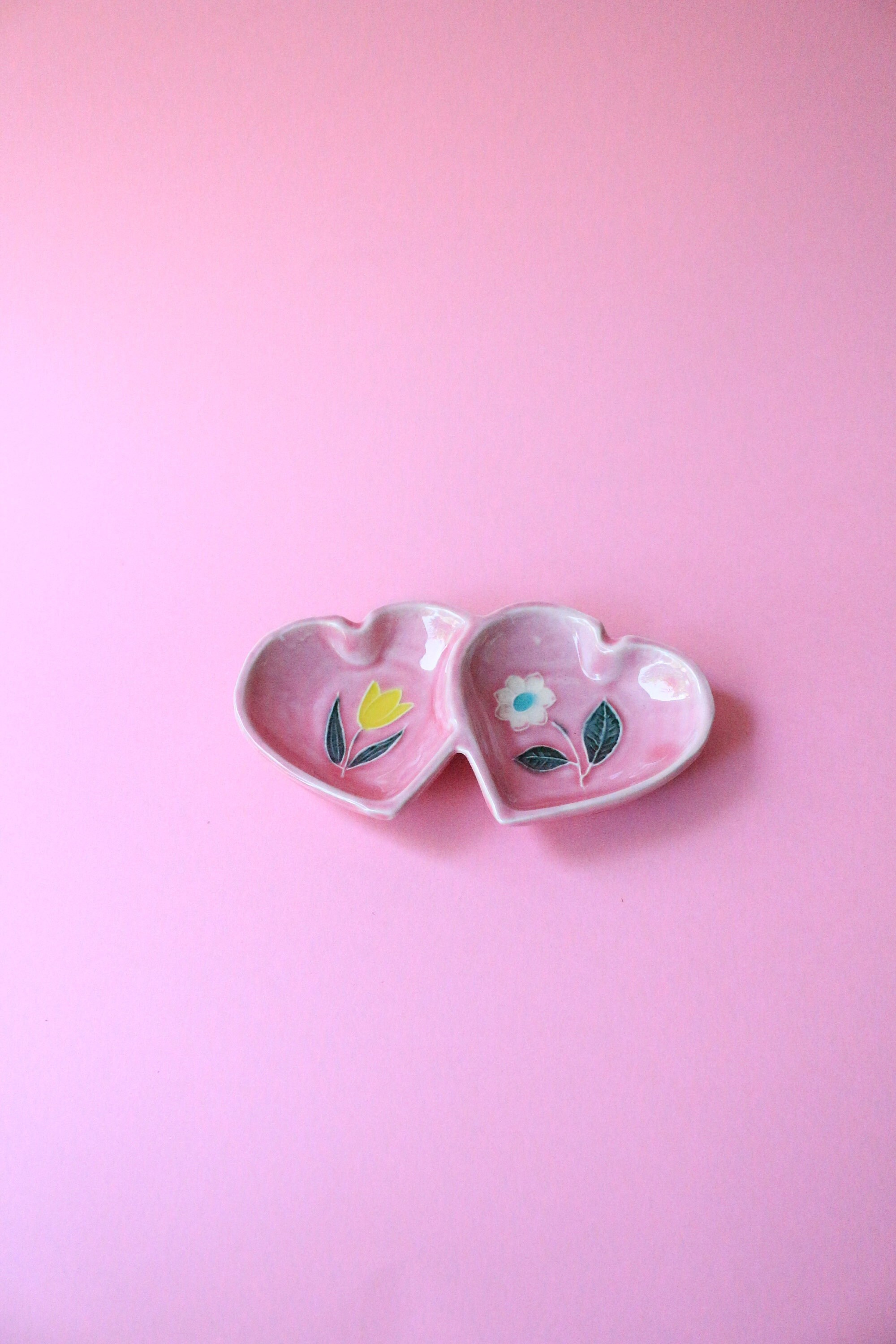 Vide Poche Forme Coeur Rose