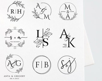 Chose Your Wedding Embosser, Personalized Wedding Embosser Stamp, Wedding Stamp, Custom Embosser, Monogram Embosser, Couple Name Embosser