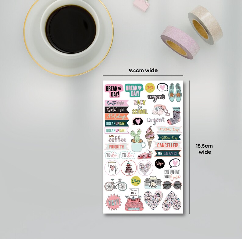Planner & Calendar Stickers Journal Stickers Everyday Stickers Greeting