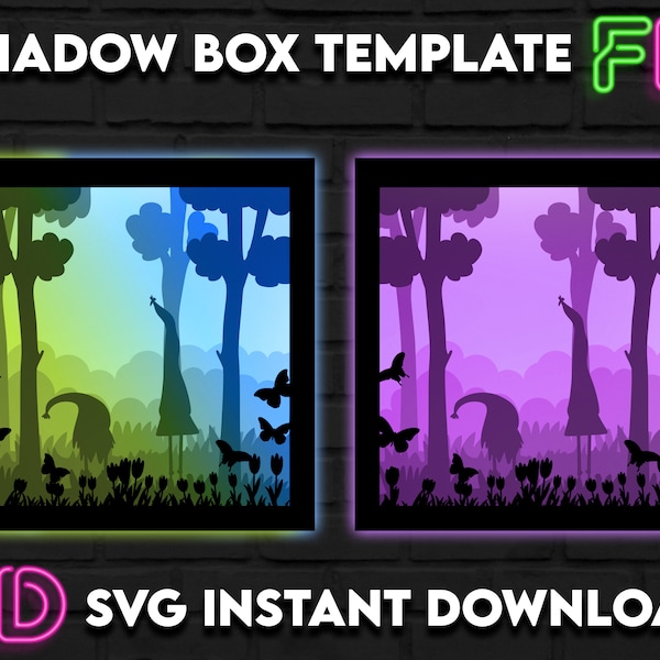 Gnome Gonk Shadow Light Box Template SVG. Shadow Light Box Cricut Silhouette Cut File Gnome Gonk Shadow Light Box Template SVG. Shadow Light Box Cricut Silhouette Cut File