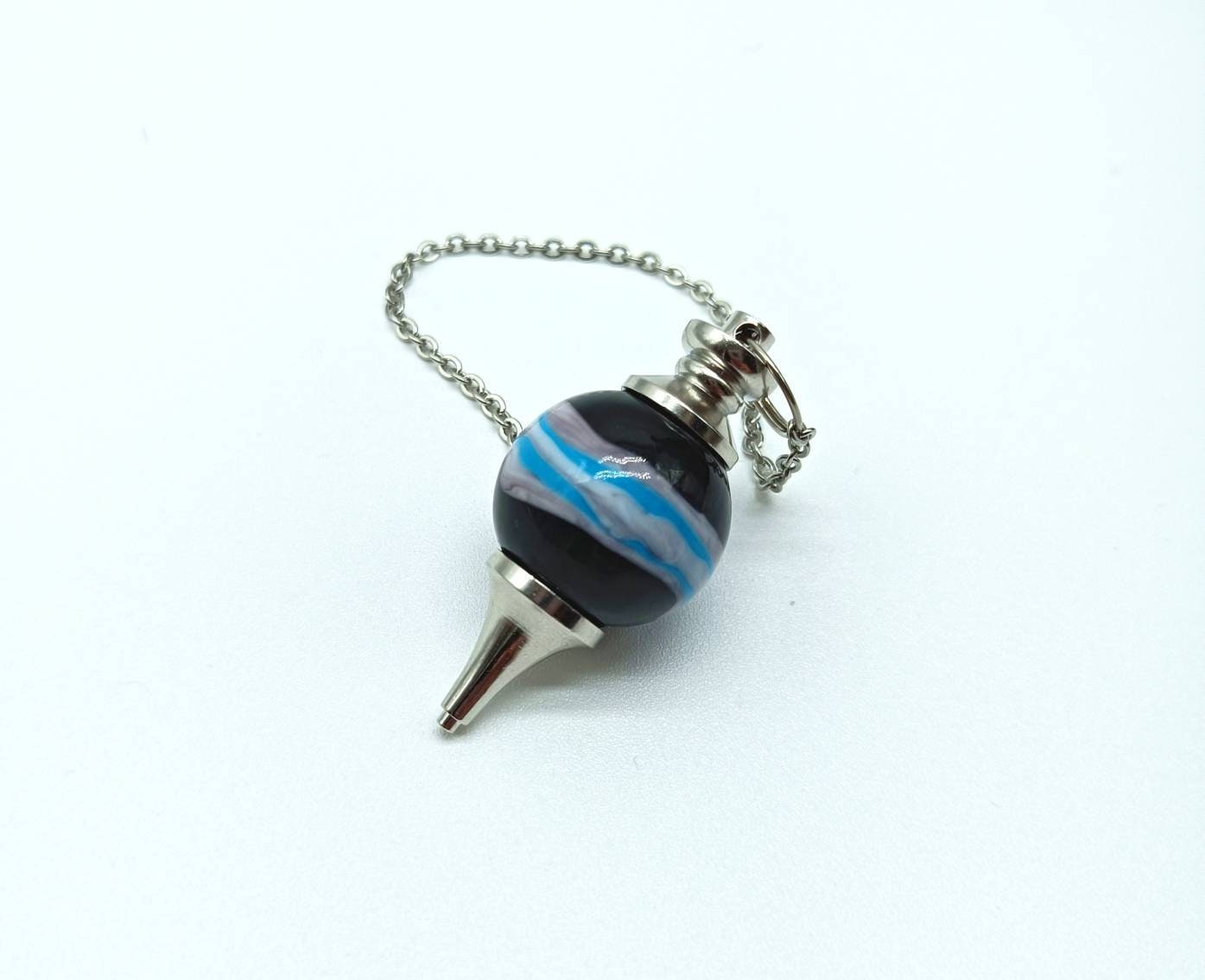 Divinatory Pendulum. Pendulum. Glass Bead. Torchspun Glass. Etsy