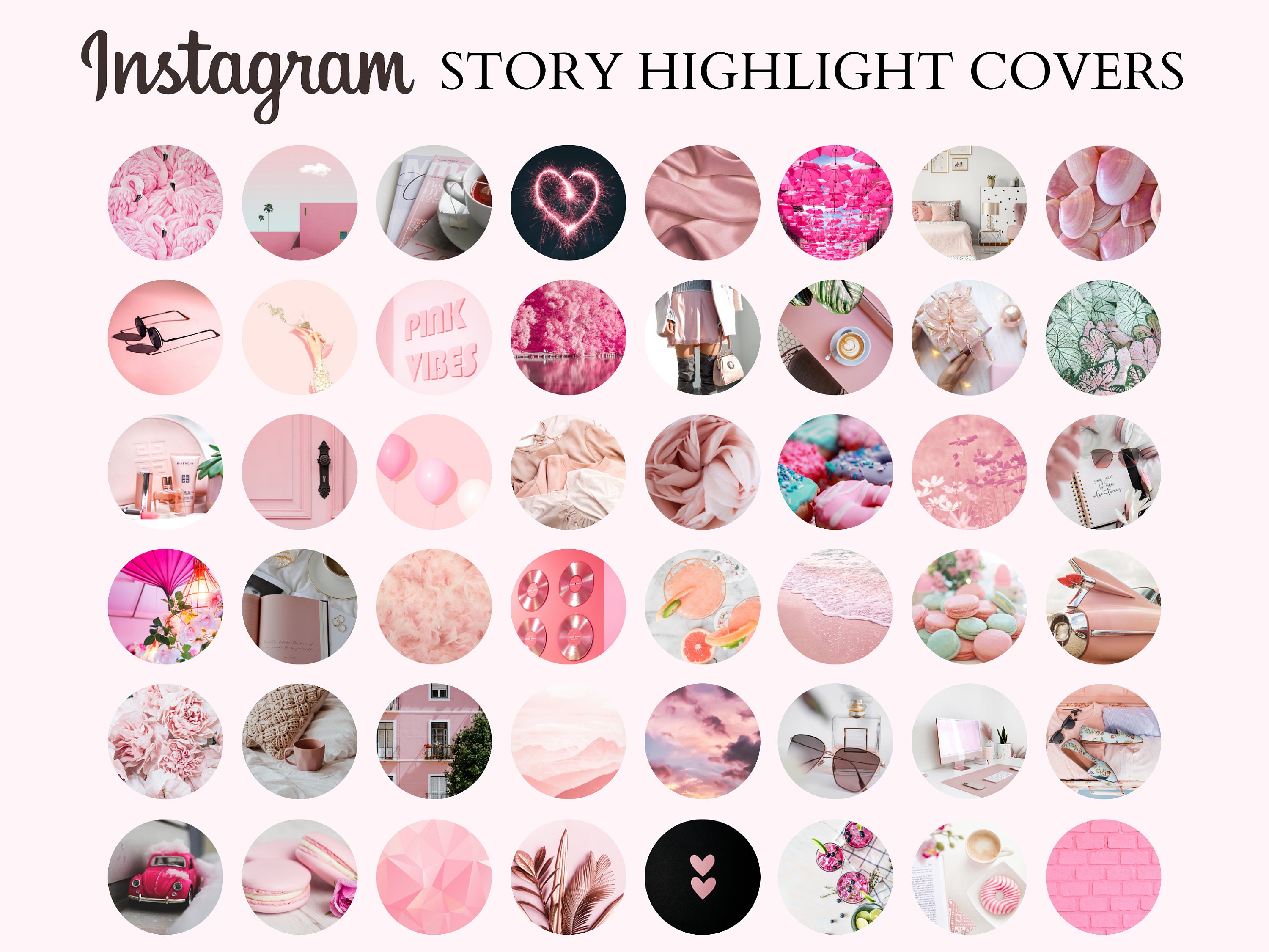 Pink glitter aesthetic Instagram highlight covers ⋆ The Aesthetic