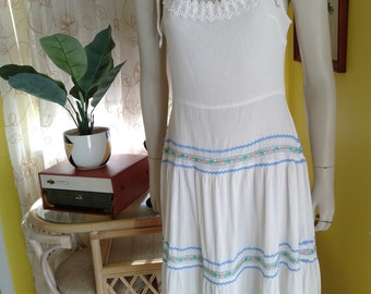 70s Shoestring Strap Sundress