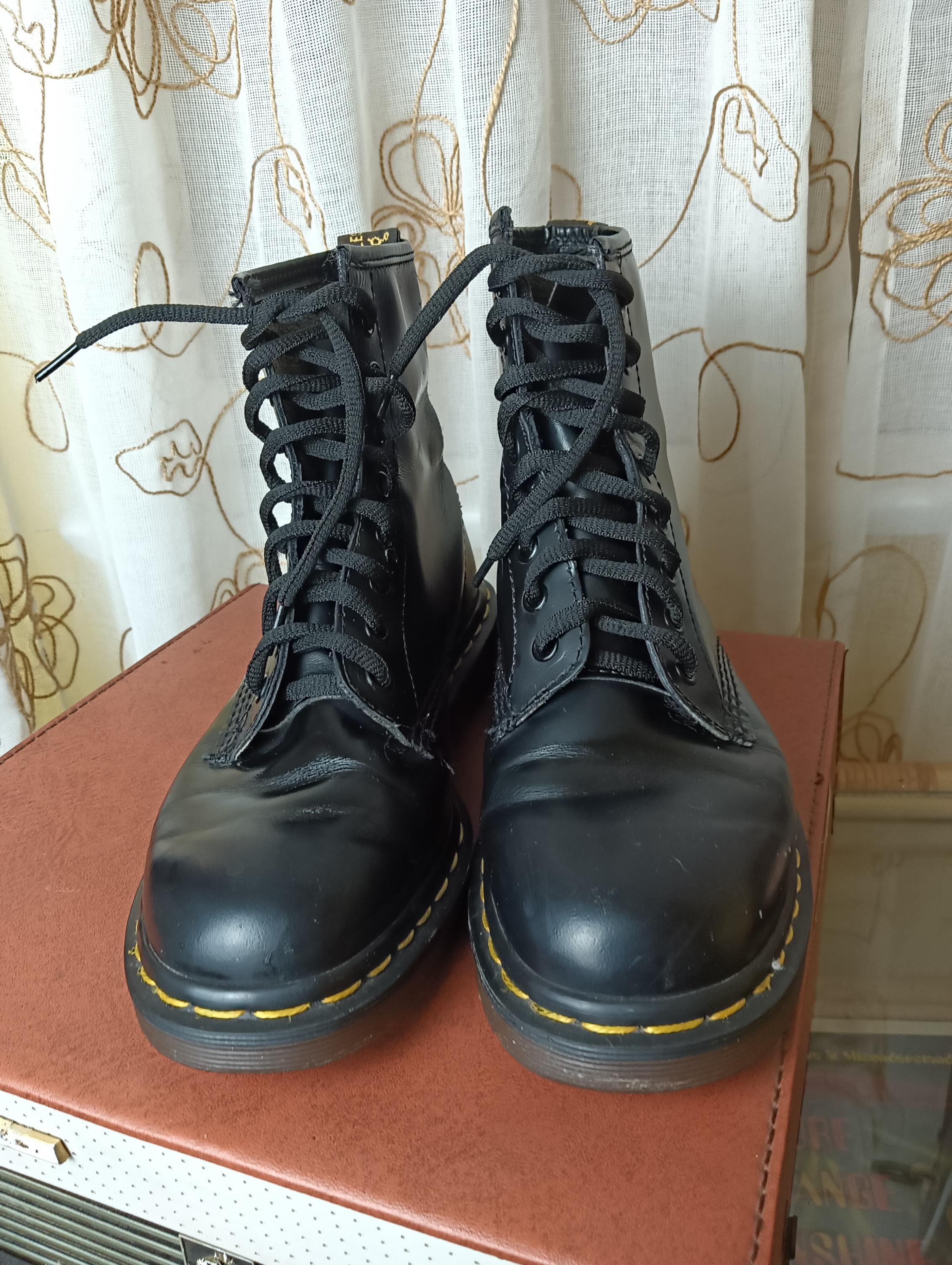 靴 Dr Martens Air Wair Made In England 26cm Vintage Air Wair Leather Doc Martens With Bouncing Soles Made in