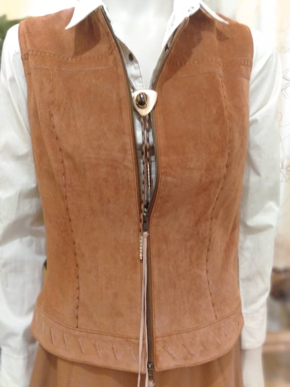 Late 60s Genuine Suede Hand Crafted by Tailor han… - image 1