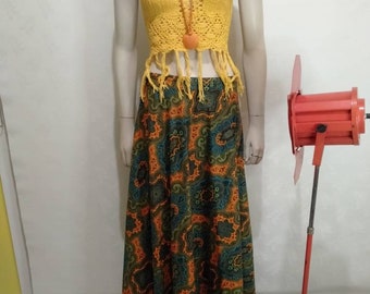 70s Full Circle Maxi Skirt