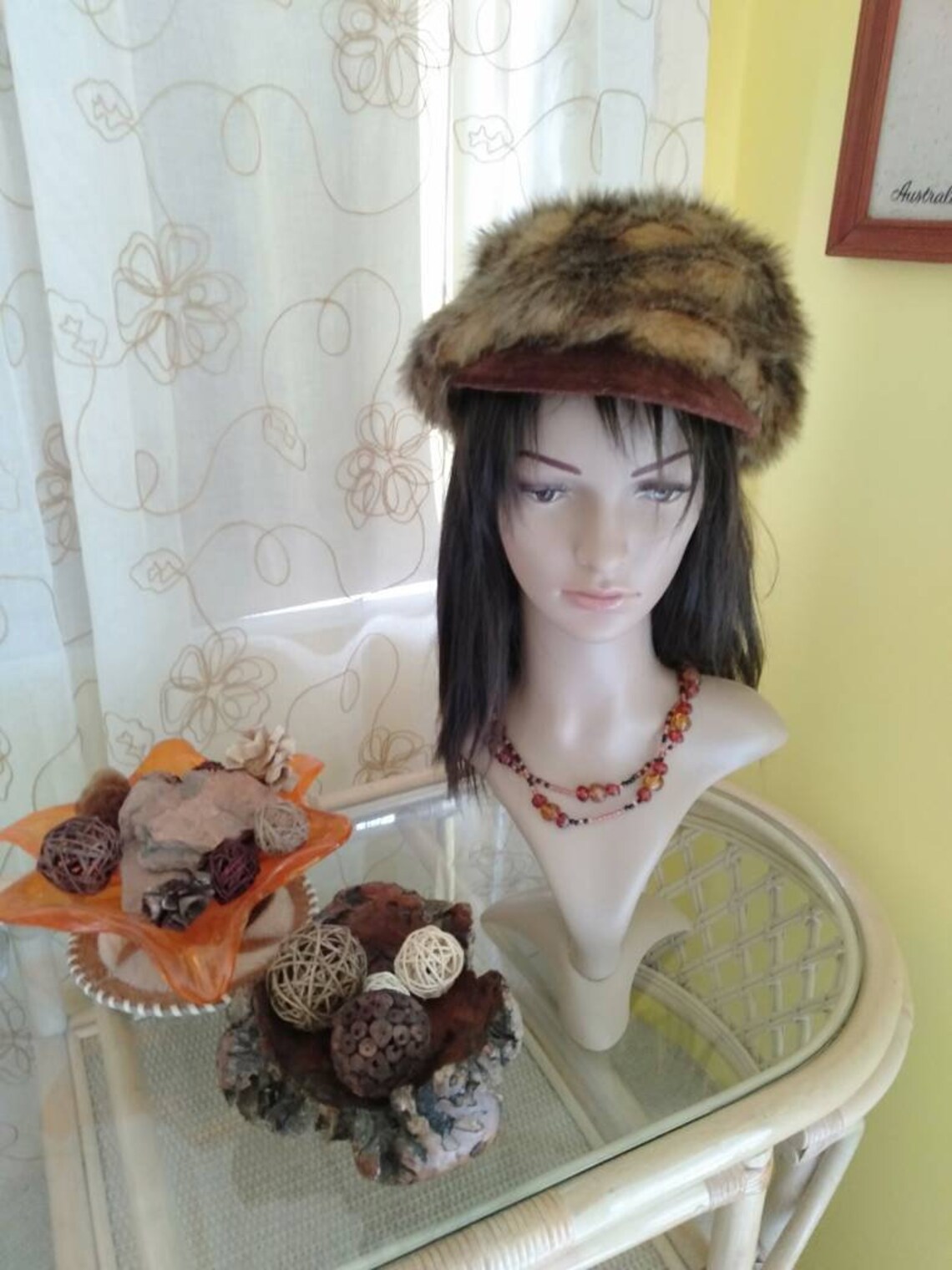 60s Faux Fur Mod Cap - Etsy