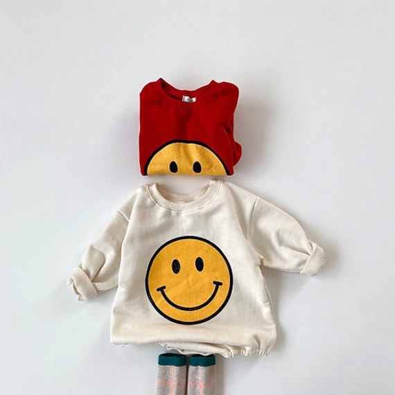 NEWBABY Happy Smiley Face Emoticon Unisex Baby Short Sleeves Romper Bodysuit For 0-24m Baby NEWBABY Happy Smiley Face Emoticon Unisex Baby Short Sleeves Romper Bodysuit For 0-24m Baby