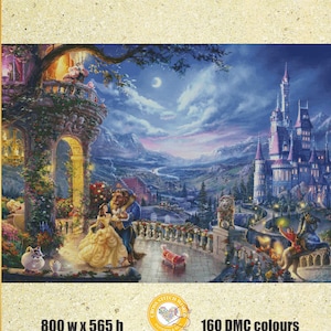 Beauty & The Beast Best of the Best - Chart Counted Cross Stitch Pattern Needlework PDF