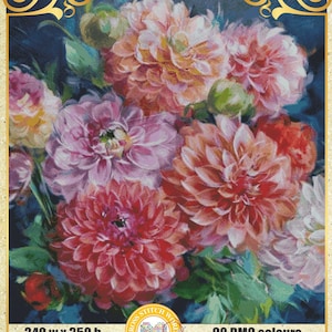 Sunlight Dance Garden In Holland Tulpen Bloemen Stilleven van rozen Wilde rozen Pioenrozen - Grafiek Geteld Kruissteekpatroon Handwerk PDF