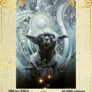 Os segredos dos Jedi Star Wars Fantasia - Gráfico Contado Cross Stitch Pattern Needlework PDF