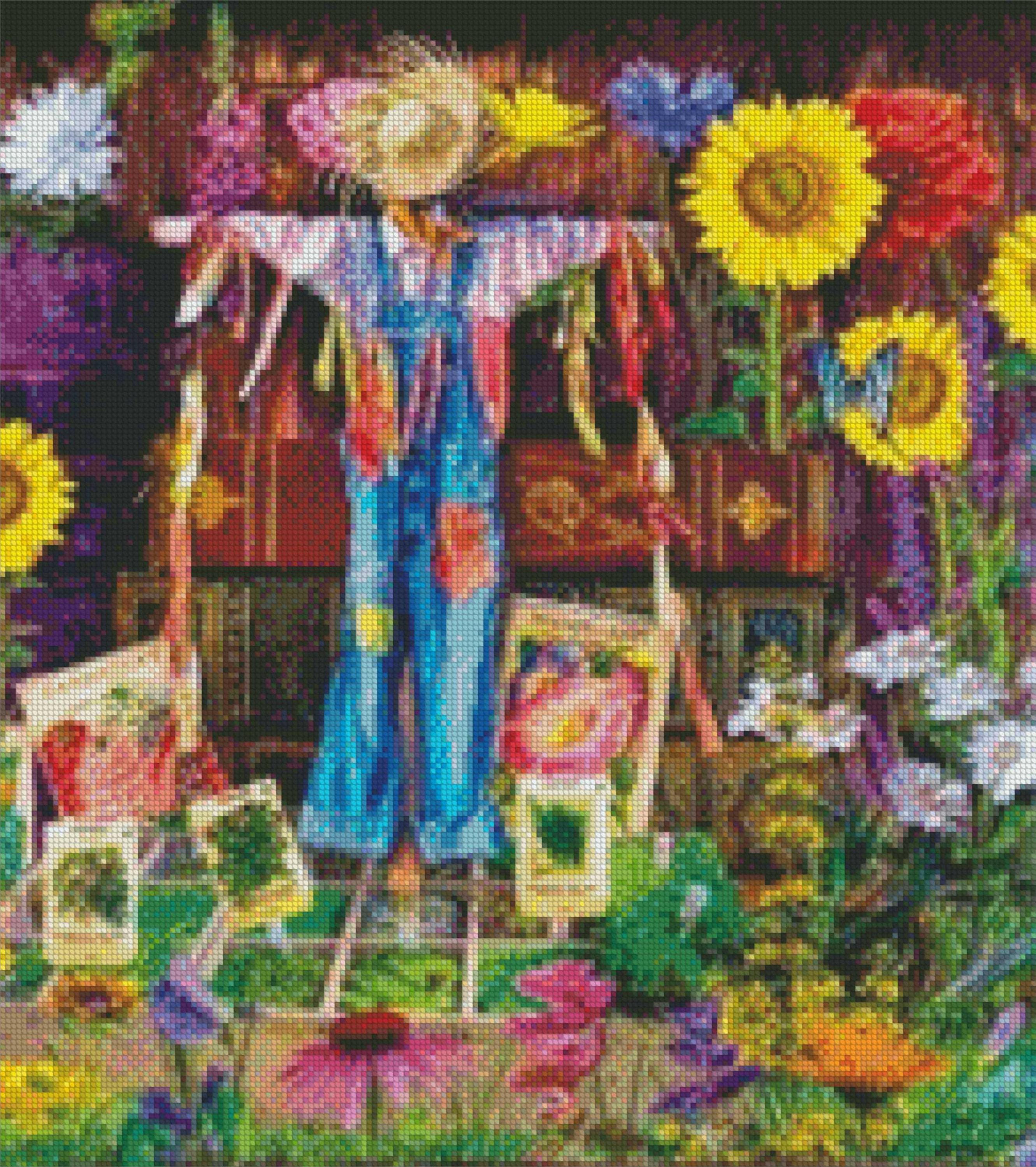 Garden Shelves Chart Counted Cross Stitch Pattern Needlework PDF - Etsy