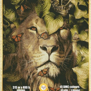 König der Löwen Wildkatze Savanne Afrika Simba - Zählvorlage Zählmuster PDF