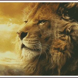 Der König der Löwen Sumatiger Wildkatze Savanna - Kreuzstich Anleitung PDF