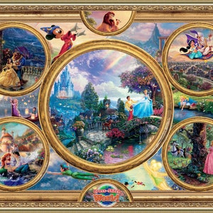 Disney Themes Chart Counted Cross Stitch Pattern Needlework PDF Saga XSD