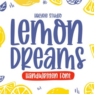 Lemond Dreams-lettertype Kid Crafty-lettertype Cute lettertype, Procreate-lettertype, Cricut-lettertypen, lettertypen voor Crafters, lettertypen voor Cricut, leuk lettertype, displaylettertype