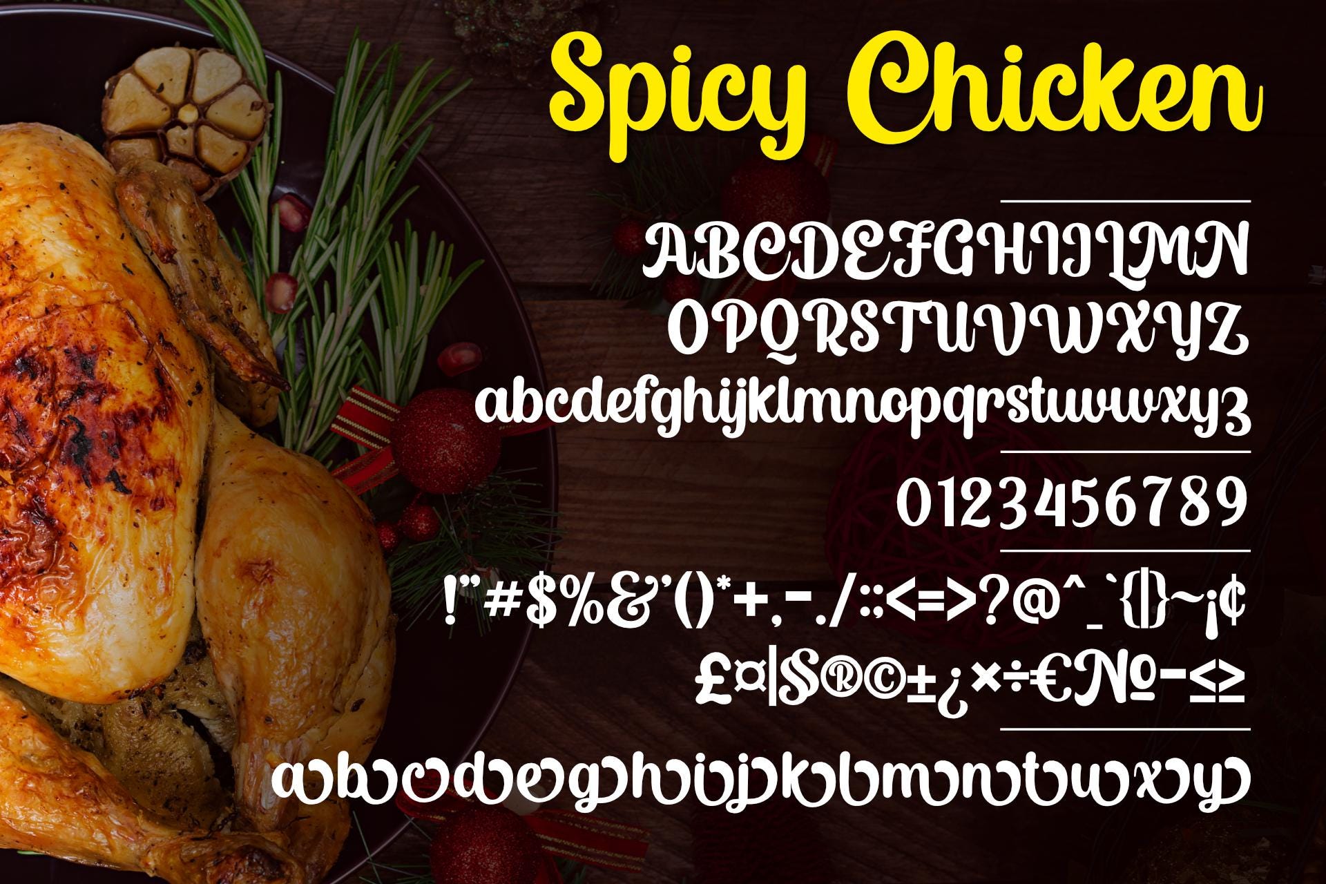 Spicy Chicken Retro Bold Script Font, Groovy Display Font - Etsy