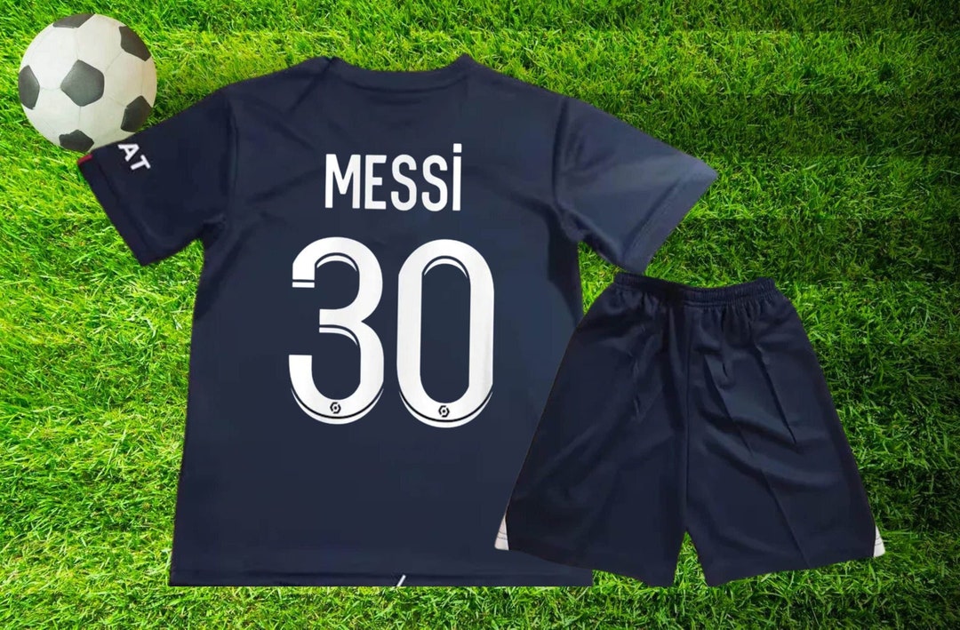 Psg Messi Kids Jersey Set / Kids Soccer Uniform / Psg Soccer - Etsy