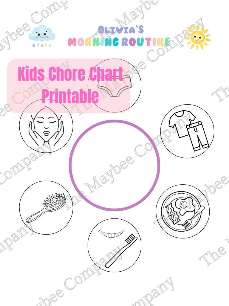 Kids Daily Task Chore Chart PRINTABLE for Montessori Home - Etsy