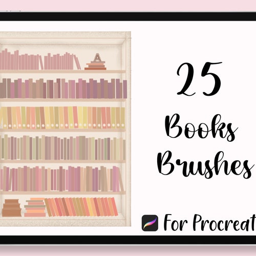 25 Procreate Books Brushes Procreate Books Stamp Procreate Etsy