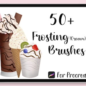 Procreate Frosting Brushes, Procreate Cream Brushes, Procreate Frosting Brush Set, Procreate Cream, Procreate Whipped Cream