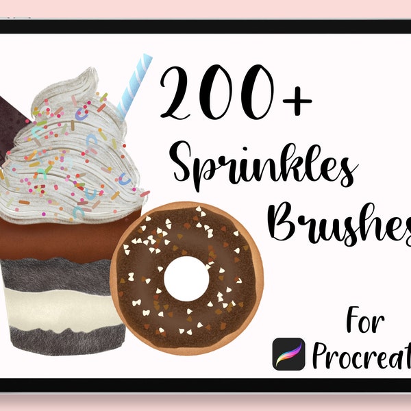 Procreate Sprinkles, Procreate Sprinkles Brushes, Procreate Confetti, Procreate Confetti Brushes