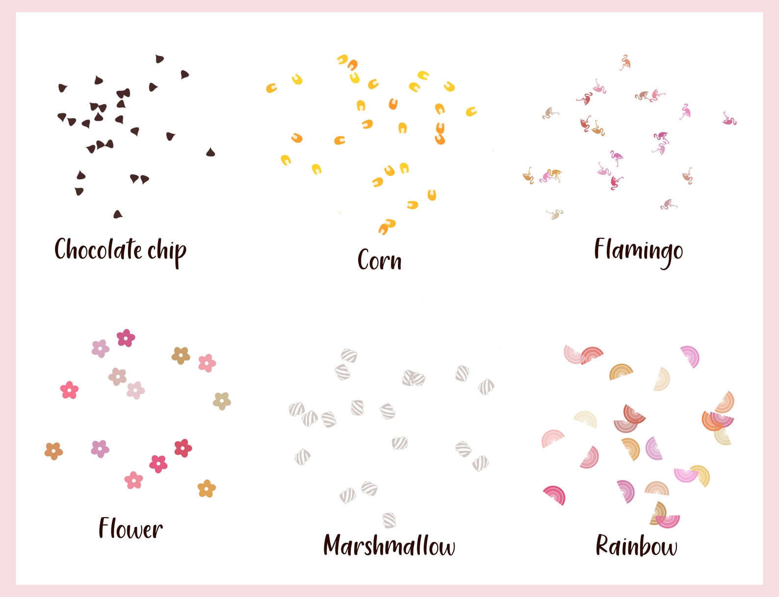 Procreate Sprinkles, Procreate Sprinkles Brushes, Procreate Confetti