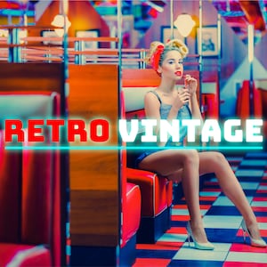 50 Predefinições Vintage Retro Lightroom + 50 LUTs para Lightroom Mobile e Desktop XMP DNG CUBE