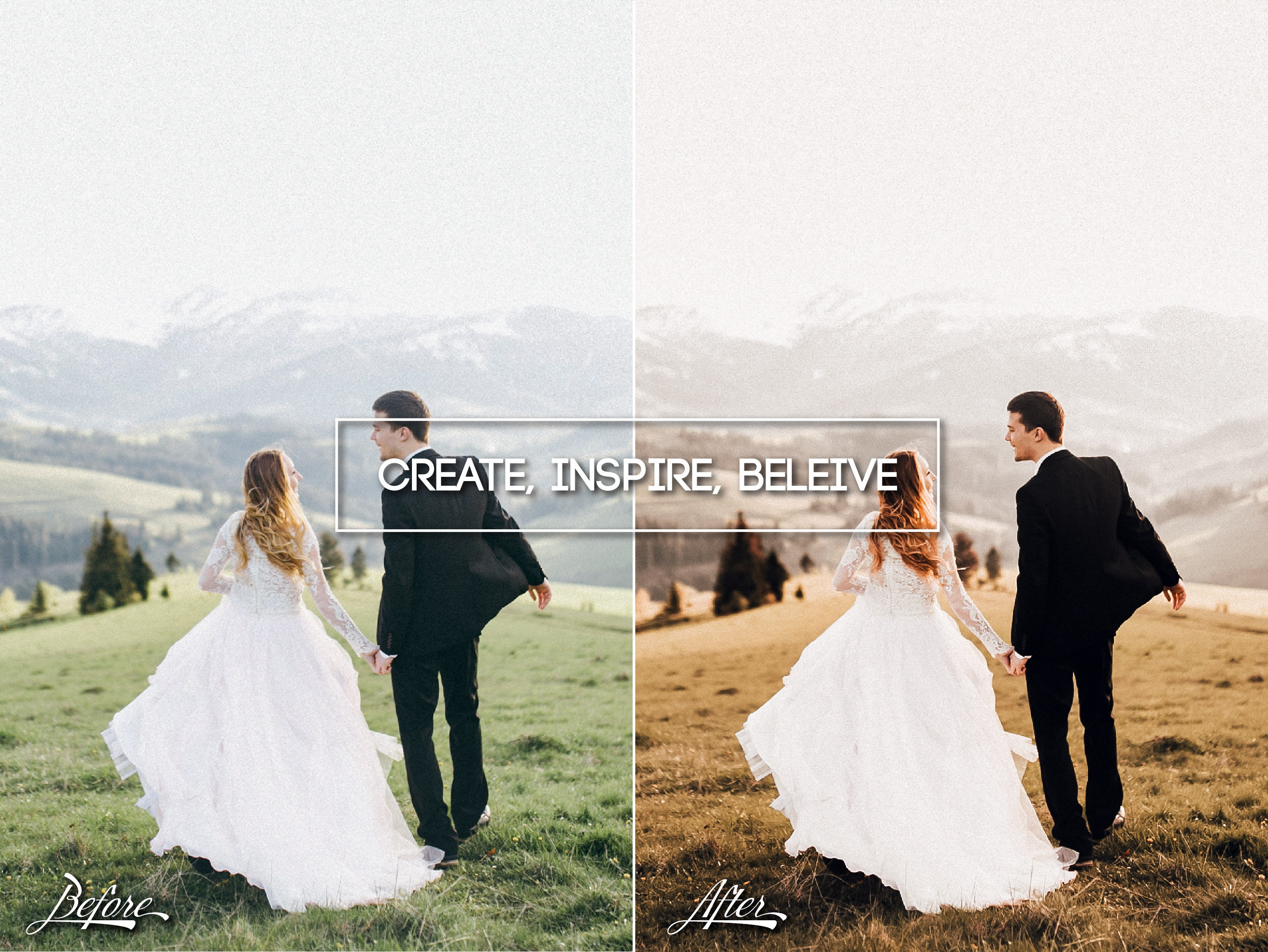 30 Wedding Lightroom Presets 30 Luts for Desktop & Mobile, XMP/DNG/CUBE
